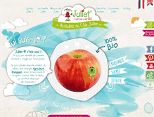 Tablet Screenshot of pomme-juliet.com